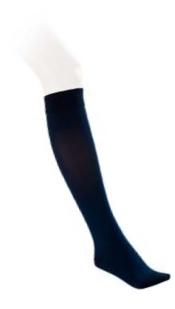 BSN Medical/Jobst 115743 Opaque Compression Hose, Knee High, 20-30 MMHG, Closed Toe, X-Large, Midnight Navy