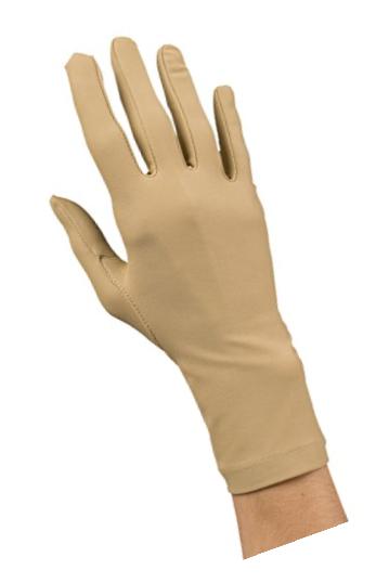 Rolyan Compression Gloves, Pair of Large Full Finger, Wrist Length Edema Gloves with Seams on Inside for Wearing Under Clothes, Glove Set for Lymphedema, Arthritis, and Swelling