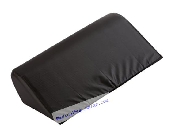 Sammons Preston Angular 40?? Therapy Bolster, Black Wedge Bolster with Foam Padding & Heavy Duty Vinyl Cover for Trunk Positioning, Padded Cushion for Physical Therapy, 7???H x 21???L x 12???W