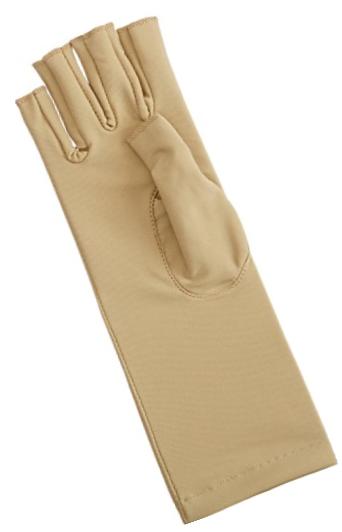 Rolyan Compression Glove, Right Handed Open Finger Glove, Size Medium, Swelling and Edema Glove with Seams on Inside for Wearing Under Clothes, Open Fingertips Gloves for Lymphedema, Arthritis, and Swelling