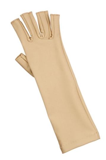 Rolyan Compression Glove, Right Handed Open Finger Glove, Size Small, Swelling and Edema Glove with Seams on Inside for Wearing Under Clothes, Open Fingertips Gloves for Lymphedema, Arthritis, and Swelling