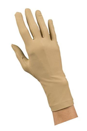 Rolyan Compression Gloves, Pair of Medium Full Finger, Wrist Length Edema Gloves with Seams on Inside for Wearing Under Clothes, Glove Set for Lymphedema, Arthritis, and Swelling