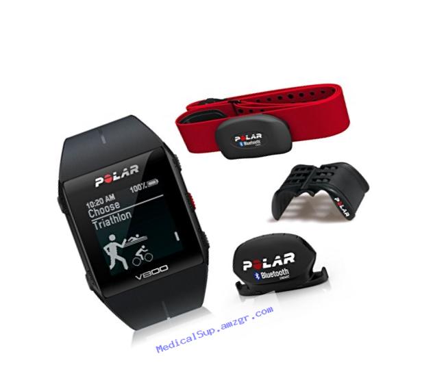 Polar V800 GPS Sports Watch Special Edition with Heart Rate Monitor, Black