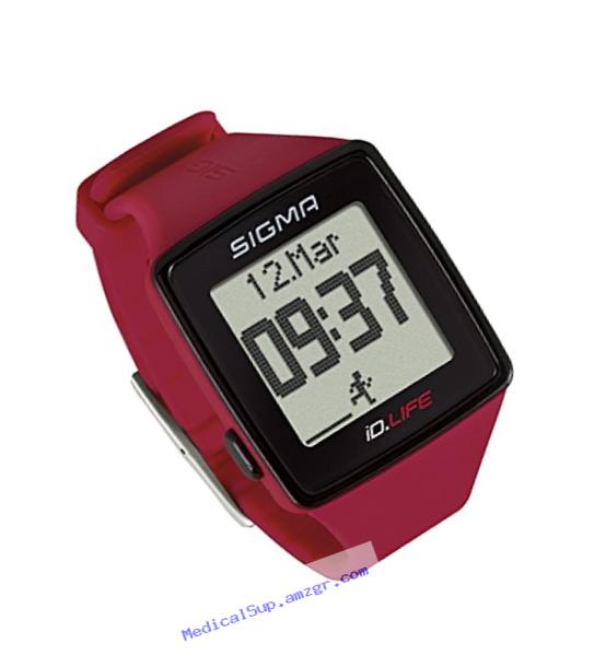Sigma Sport ID.Life Heart Rate Monitor & Activity Tracker, Red