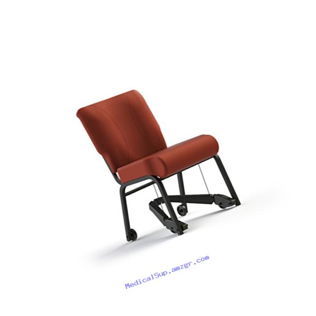 Kitchen/dining chair with mobility assist lever, rated for 250 lbs. ( - it rolls)