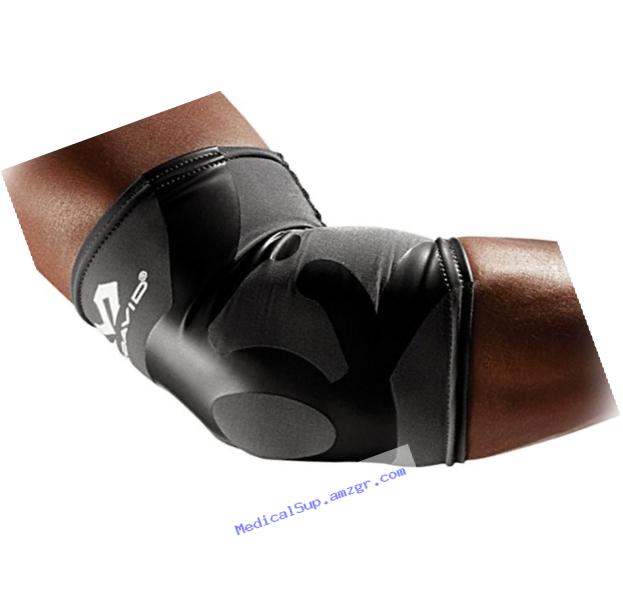 McDavid Dual Compression Elbow Sleeve, Charcoal/Black, Large