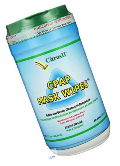 Citrus II Cpap Mask Wipes Qty: 62 Wipes