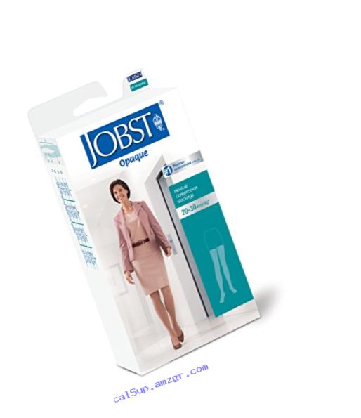 BSN Medical 115560 JOBST Opaque Compression Hose, Thigh High, 20-30 mmHG, Open Toe, Petite, Small, Classic Black