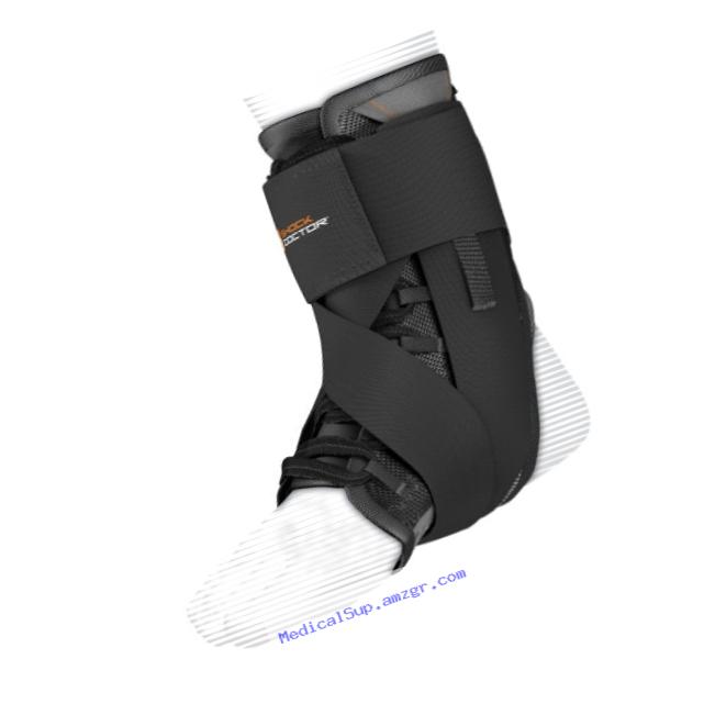 Shock Doctor Ultra Wrap Lace Ankle Support (Black, Medium, 8.5??9)