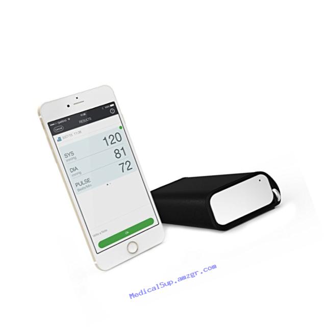 QardioArm Wireless Blood Pressure Monitor: Compact & Portable Digital Upper Arm Cuff - Bluetooth Compatible for Apple & Android Devices, Arctic White