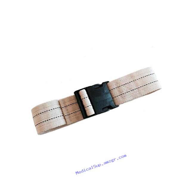 MTS SafetySure Pinstripe Gait Belt with Plastic Buckle, 54 Inch, 1 Pound