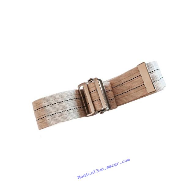 MTS SafetySure Pinstripe Gait Belt With Metal Buckle, 84 Inch, 1 Pound