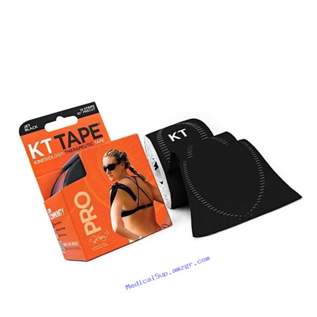 KT TAPE PRO Kinesiology Therapeutic Sports Tape Bundle - Black, Sonic Blue, Beige, Hero Pink, Laser Blue, 100 Precut 10 Inch Strips