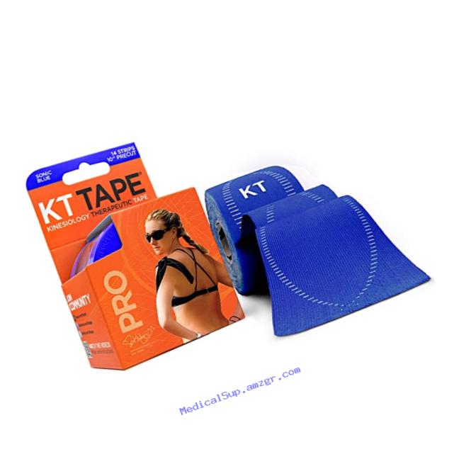 KT TAPE PRO Kinesiology Sports Tape, 20 Precut 10 Inch Strips, 100% Synthetic, Water Resistant, Breathable, Free Videos, Pro & Olympic Choice