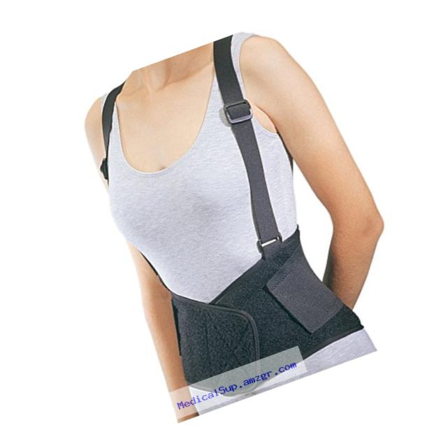Procare 79-89145 Industrial Back Support with Suspenders, Medium, Black