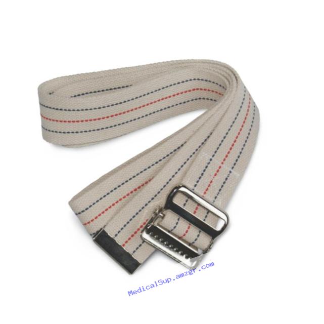 Medline MDT828203 Cotton Gait Transfer Belts with Metal Buckle, Latex Free, 2
