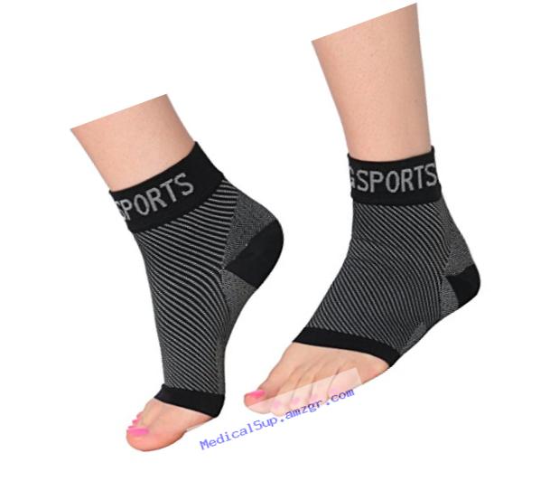 Plantar Fasciitis socks Compression Ankle Sleeve with Arch Support,Best foot Support sock Circulation to Reduce Swelling,Pain Relief