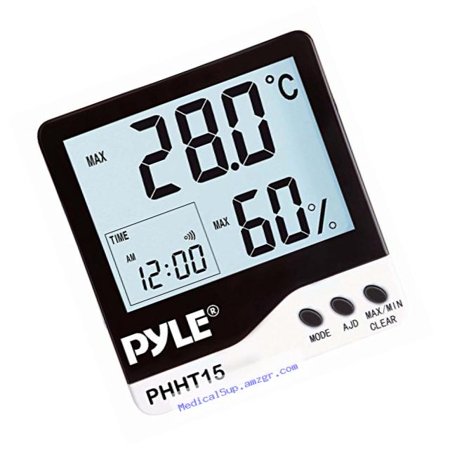 PYLE Meters PHHT15 Indoor Digital Hygro-Thermometer